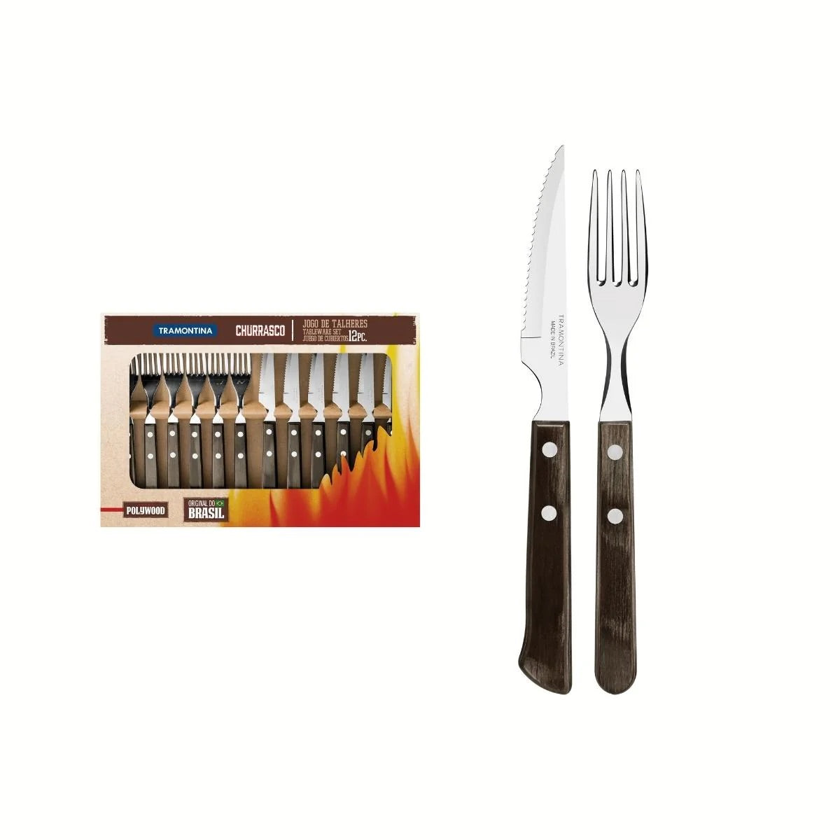 Tramontina - 12pc Cutlery Braai Set