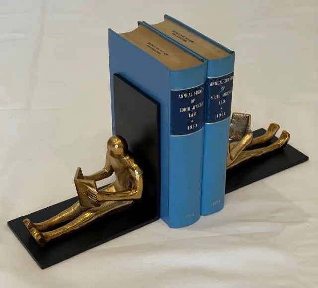 Italian Design Brass Book Ends