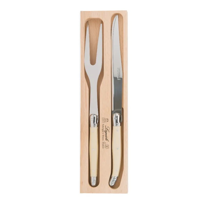 Andre Verdier - Carving Set of 2 - Ivory