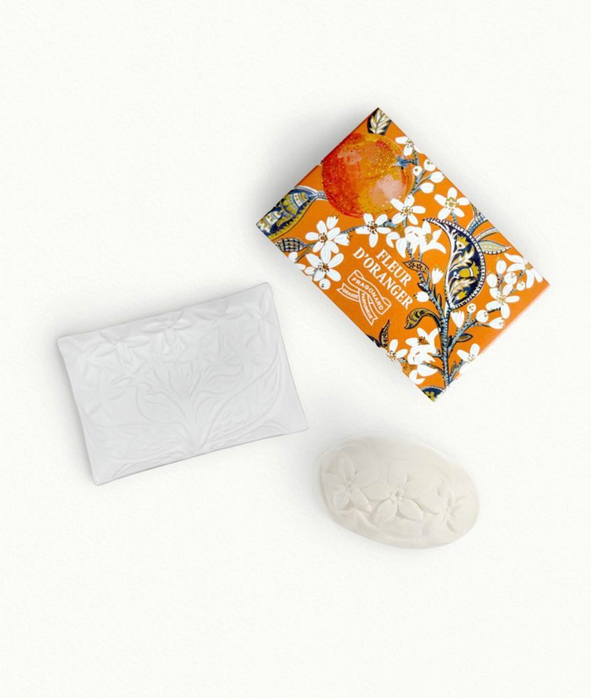 Fragonard Fleur d&#39;Oranger Soap and Soap Plate