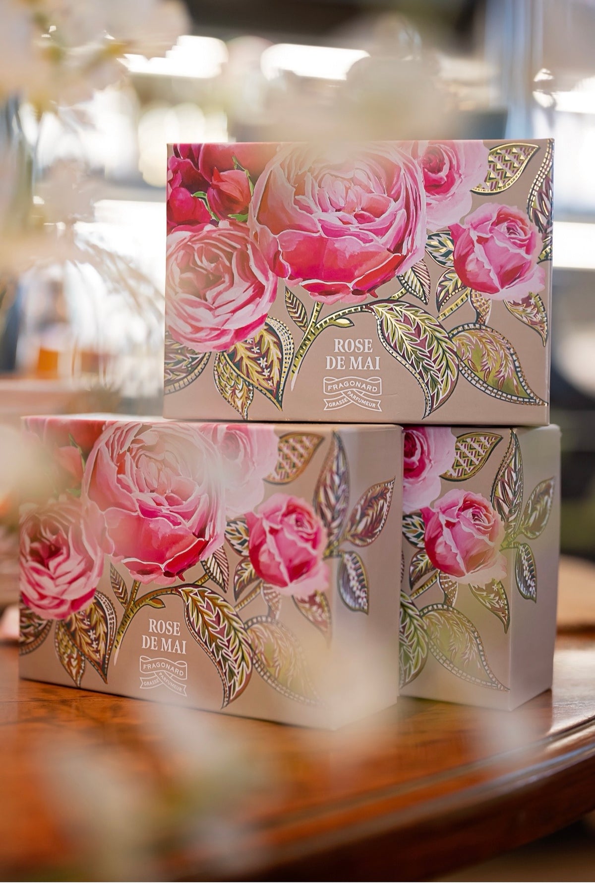 Fragonard Rose De Mai Soap and Soap Dish 150g - The Flowers of Grasse