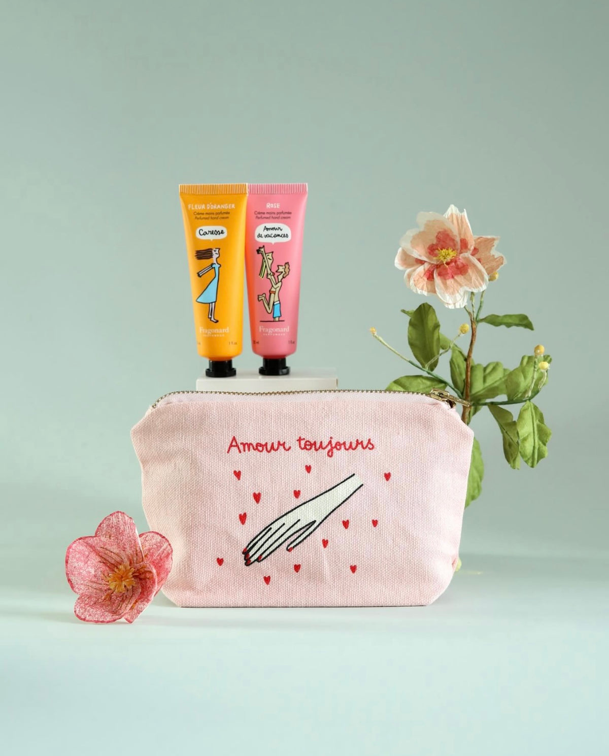 Fragonard Amour Toujours set of 2 hand creams in a Pouch