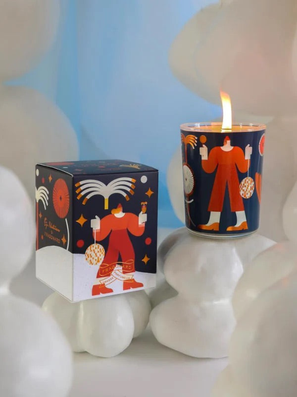 Fragonard Holiday Collection Le Feu Sous La Glace Candle