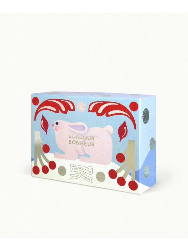 Fragonard Holiday Collection Bonjour Bonheur Soap & Soap Plate