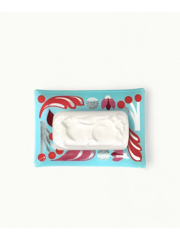 Fragonard Holiday Collection Bonjour Bonheur Soap & Soap Plate
