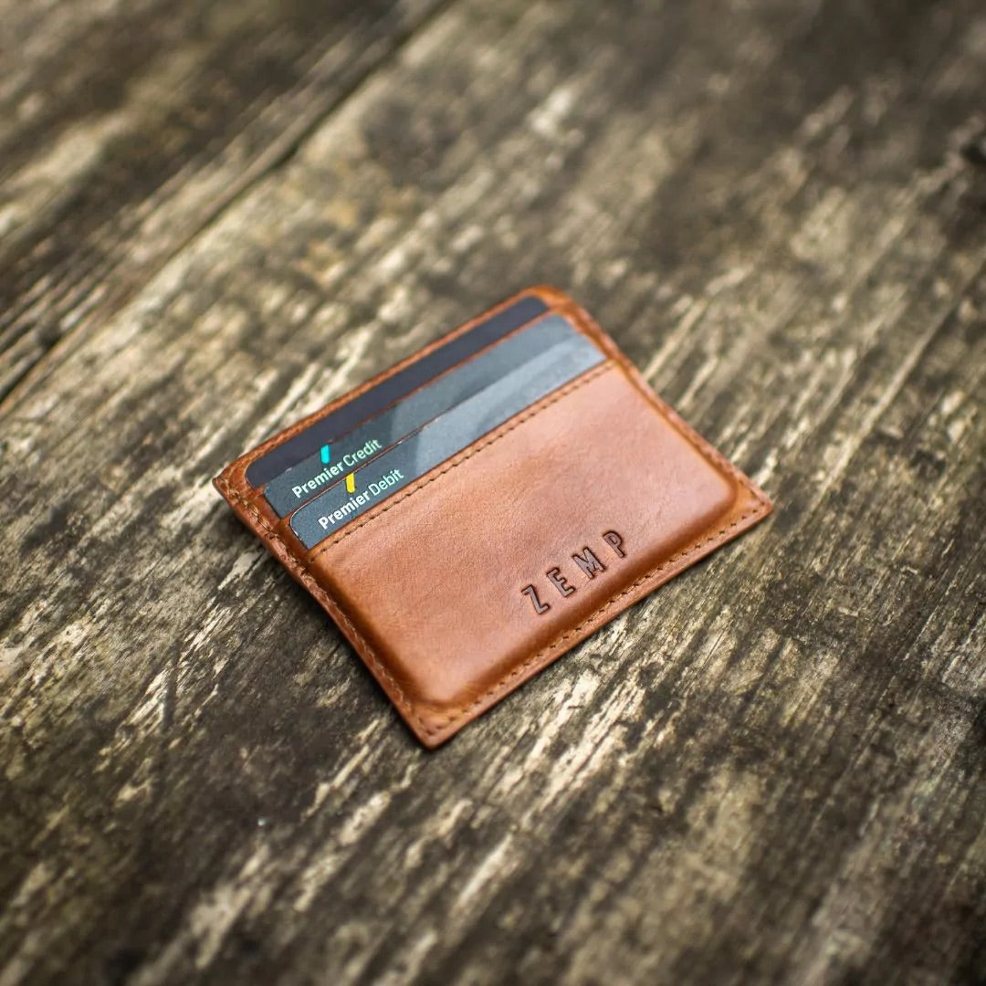 Rio Credit Card Holder in Sky Blue Imported Leather