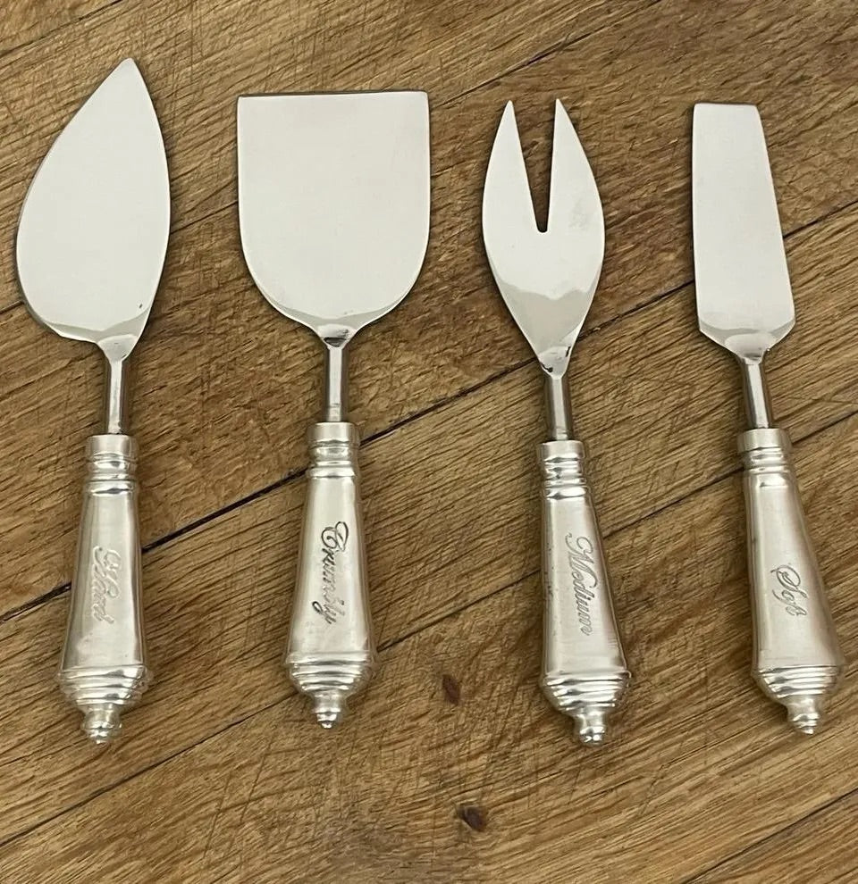 Silver Plated Cheese Knife Set of 4