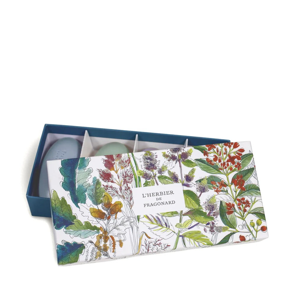 Fragonard L'Herbier Bois Set of 4 Pebble Soaps - 4x50g