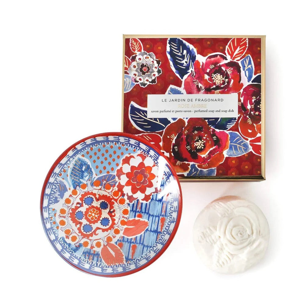 Fragonard Rose Ambre Soap and Soap Plate - Le Jardin de Fragonard