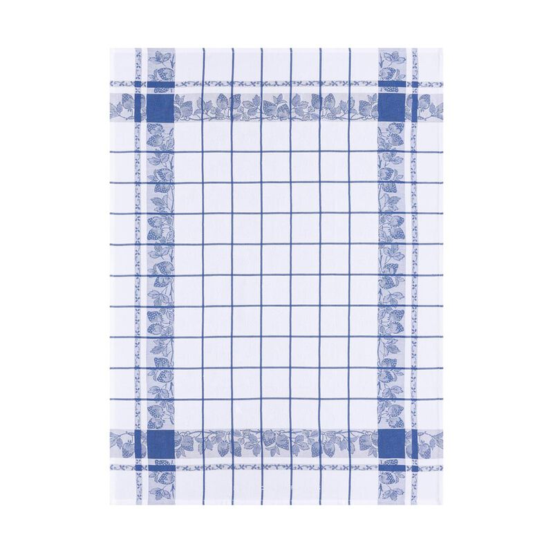 Le Jacquard Francais Fraise French Blue Tea Towel The Beautiful