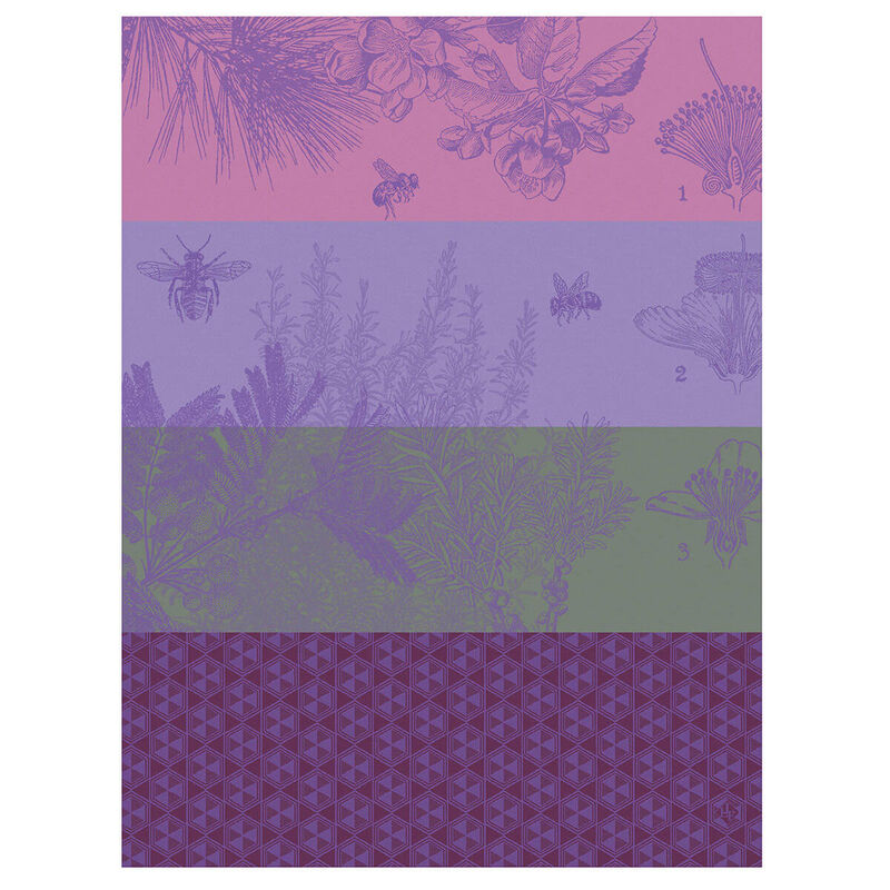Le Jacquard Francais Miel De fleurs Purple Tea Towel