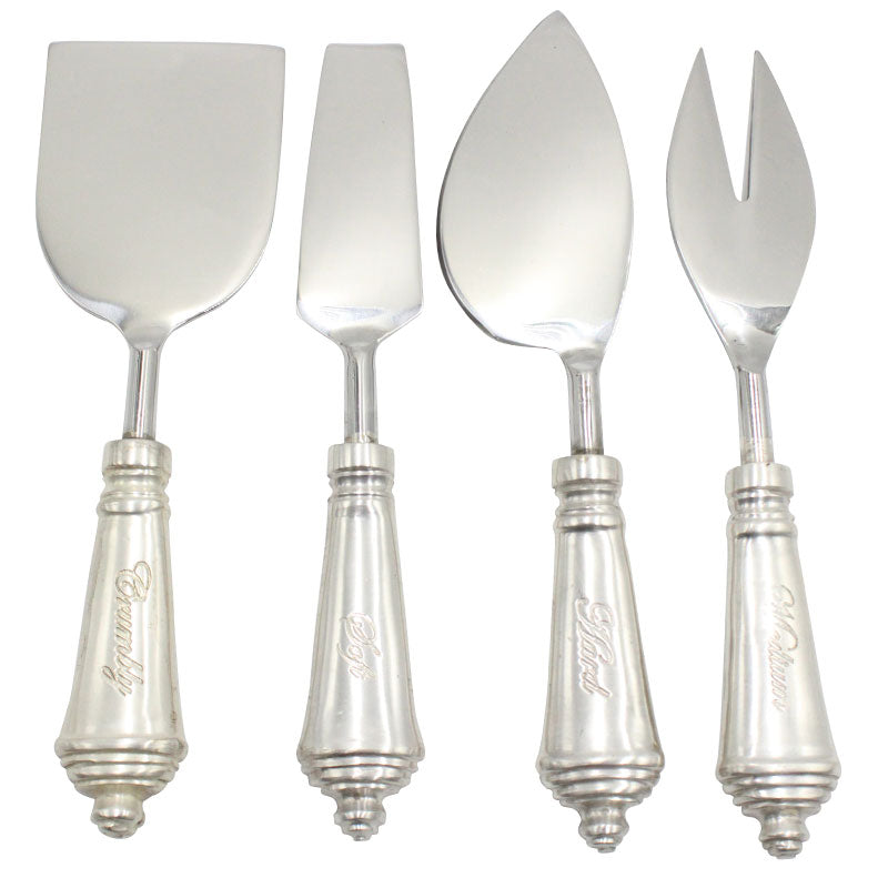 Silver Plated Cheese Knife Set of 4