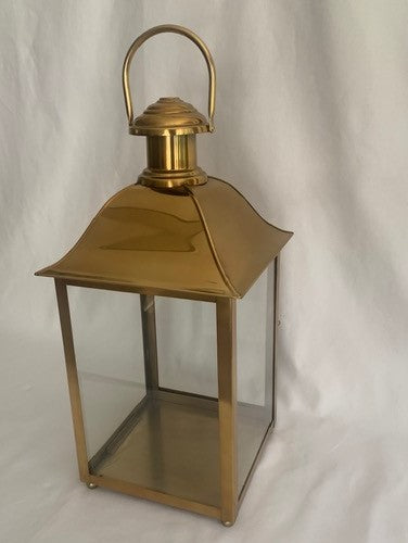 Lantern in Antique Brass