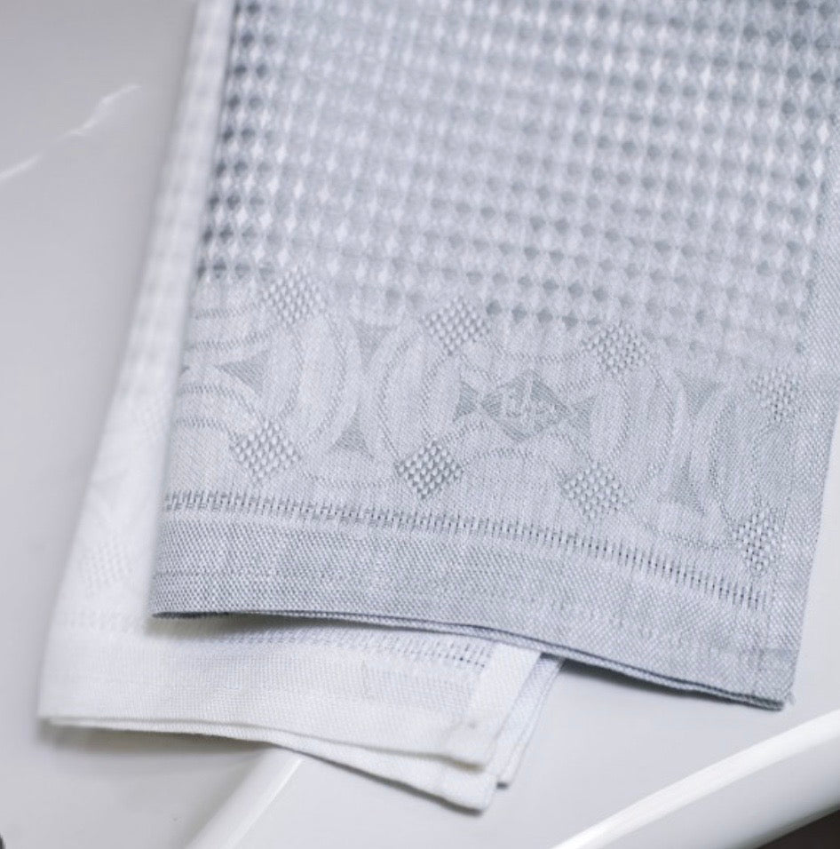 Le Jacquard Français Hand Towel - Lula Pearl - 100% Linen