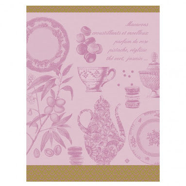 Tea Towel - Macarons - Rose 60x80cm