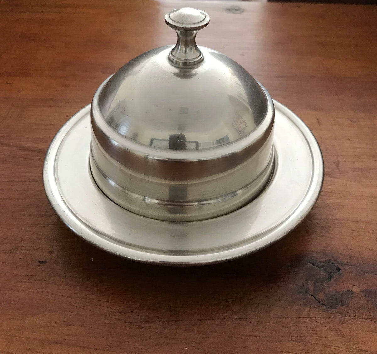 Silver Plated Round Butter Dish