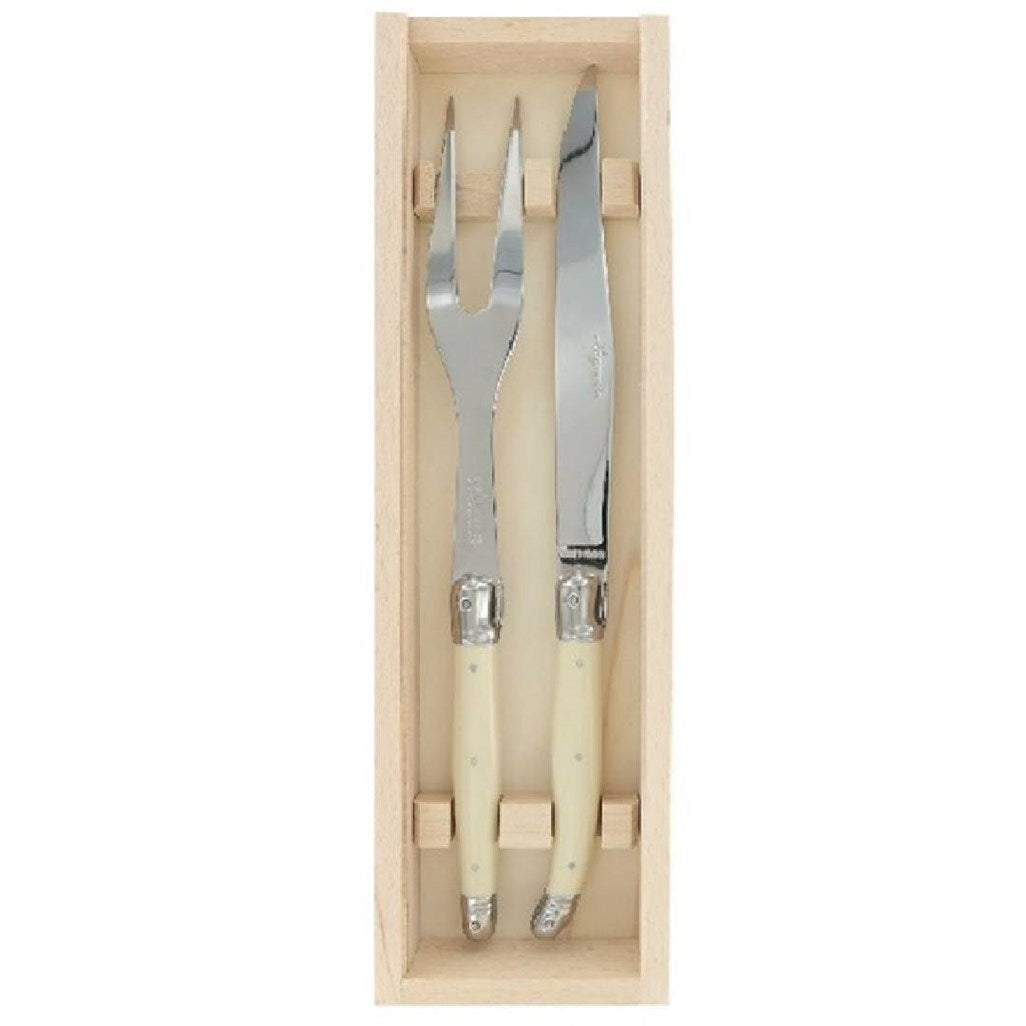 Hand Made Carving Set-Ivory 2.5mm stainless steel