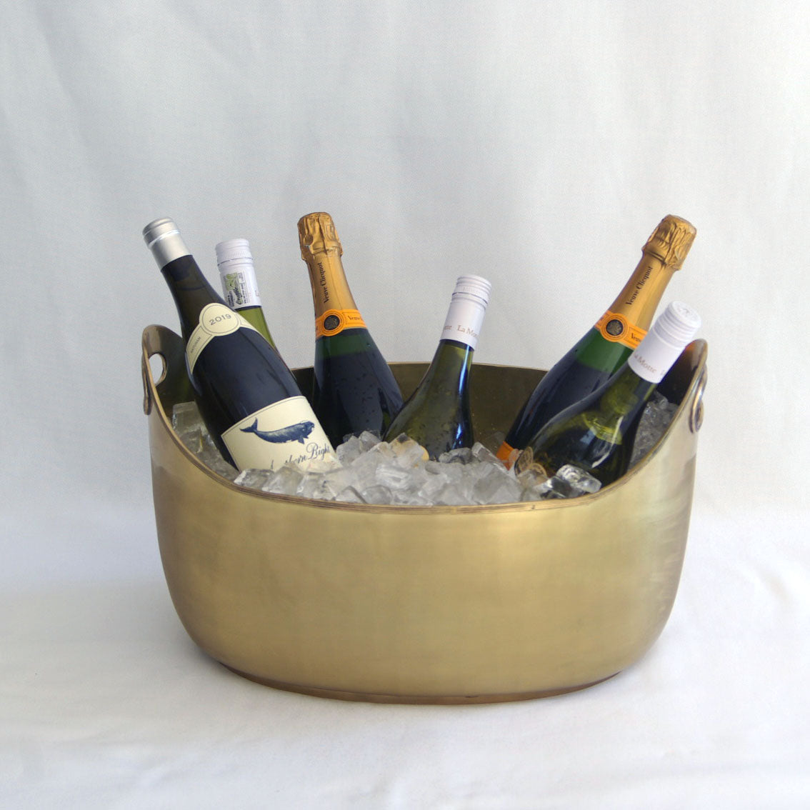 Brass Large Wine and Champagne Cooler