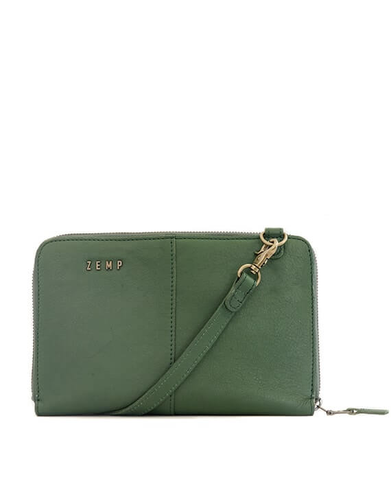 Ayo Leather Sling - Forest Green