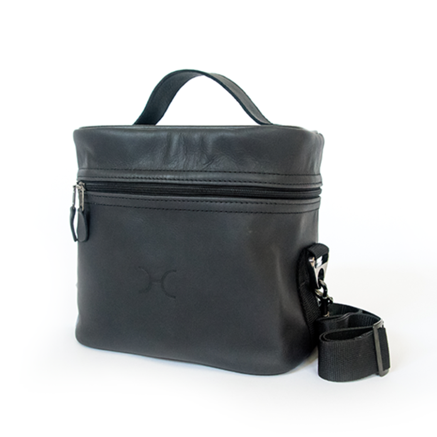 Leather Cooler Bag - Black