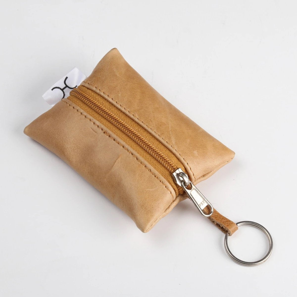 Leather Key Ring - Hazelnut