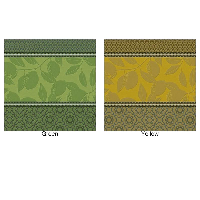 Tea Towel - Sous Citronniers - Green 60 x 80cm